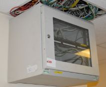 1 x Wall Mounted Patch / Network Cabinet - Ref L321 1F - CL110 - NO VAT ON THE HAMMER - Location: