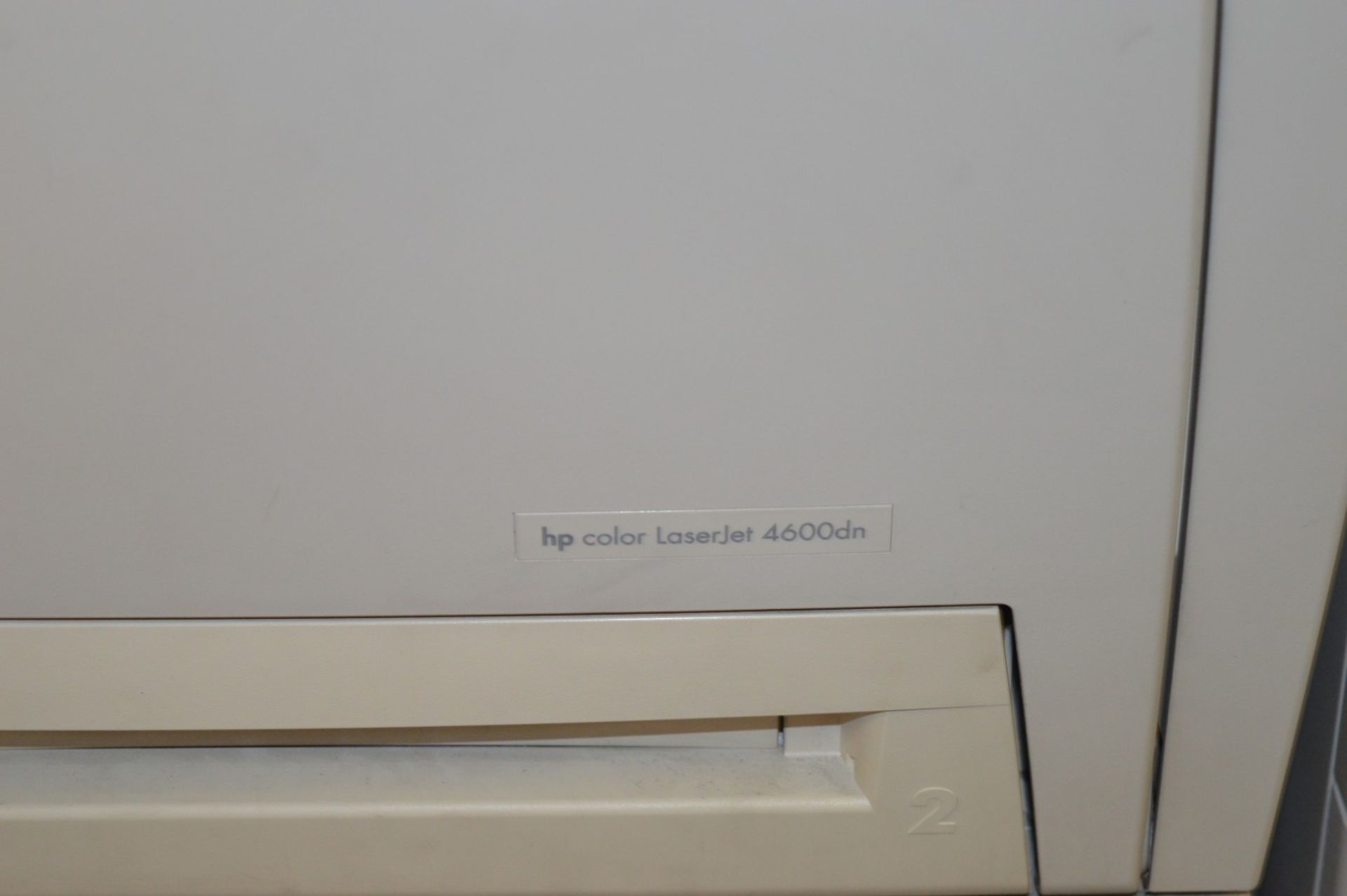 1 x HP Workgroup Colour Laserjet Printer - Model 4600dn - From Working Office Environment - - Image 3 of 4