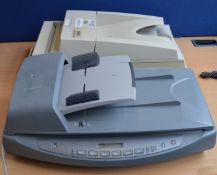 2 x HP Scanjet Automatic Document Scanners - Models 7490 and 8250 - From Working Office