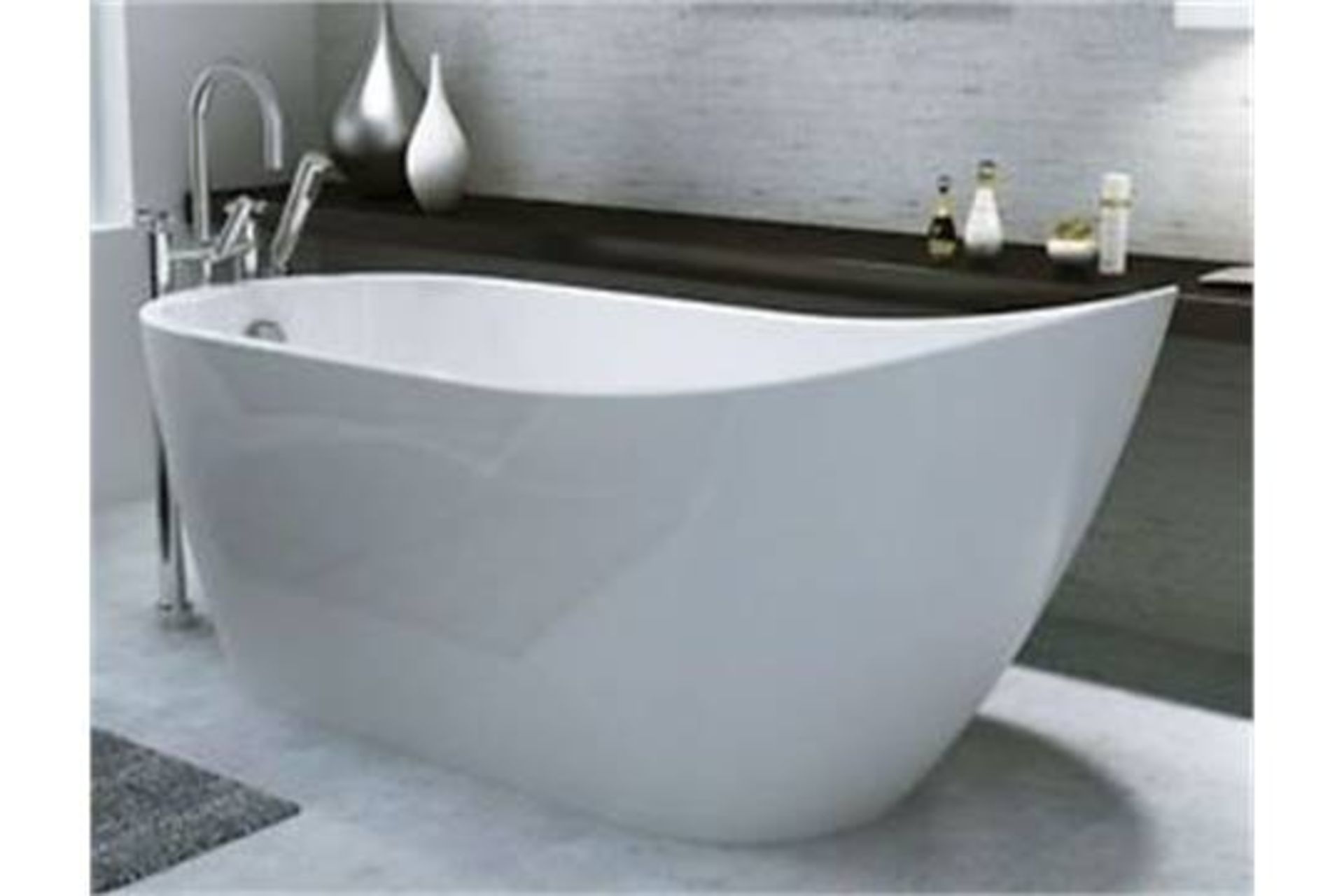 1 x Arruba Designer Modern Freestanding Bath - 1680 mm - Perfect For The Modern Home - Will