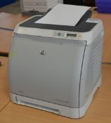 1 x HP Colour Laserjet Office Printer - Model 2600n - From Working Office Environment - Quickly
