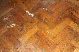 Reclaimed Hardwood PARKQUET Flooring - Full Room Measuring Approx 630 x 340 cms - 21 Suare