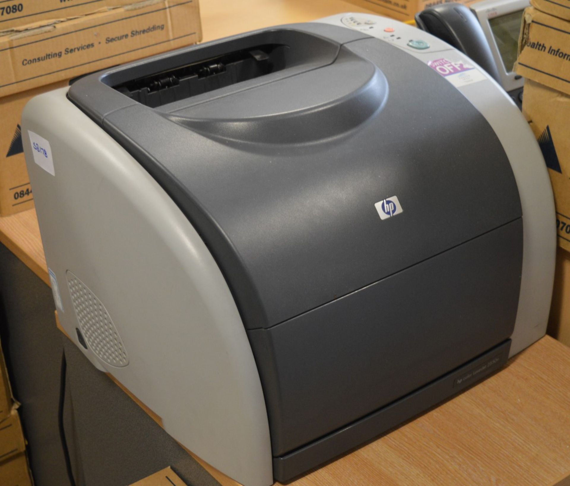 1 x HP Colour Laserjet Office Printer - Model 2550n - From Working Office Environment - Quickly - Image 3 of 3