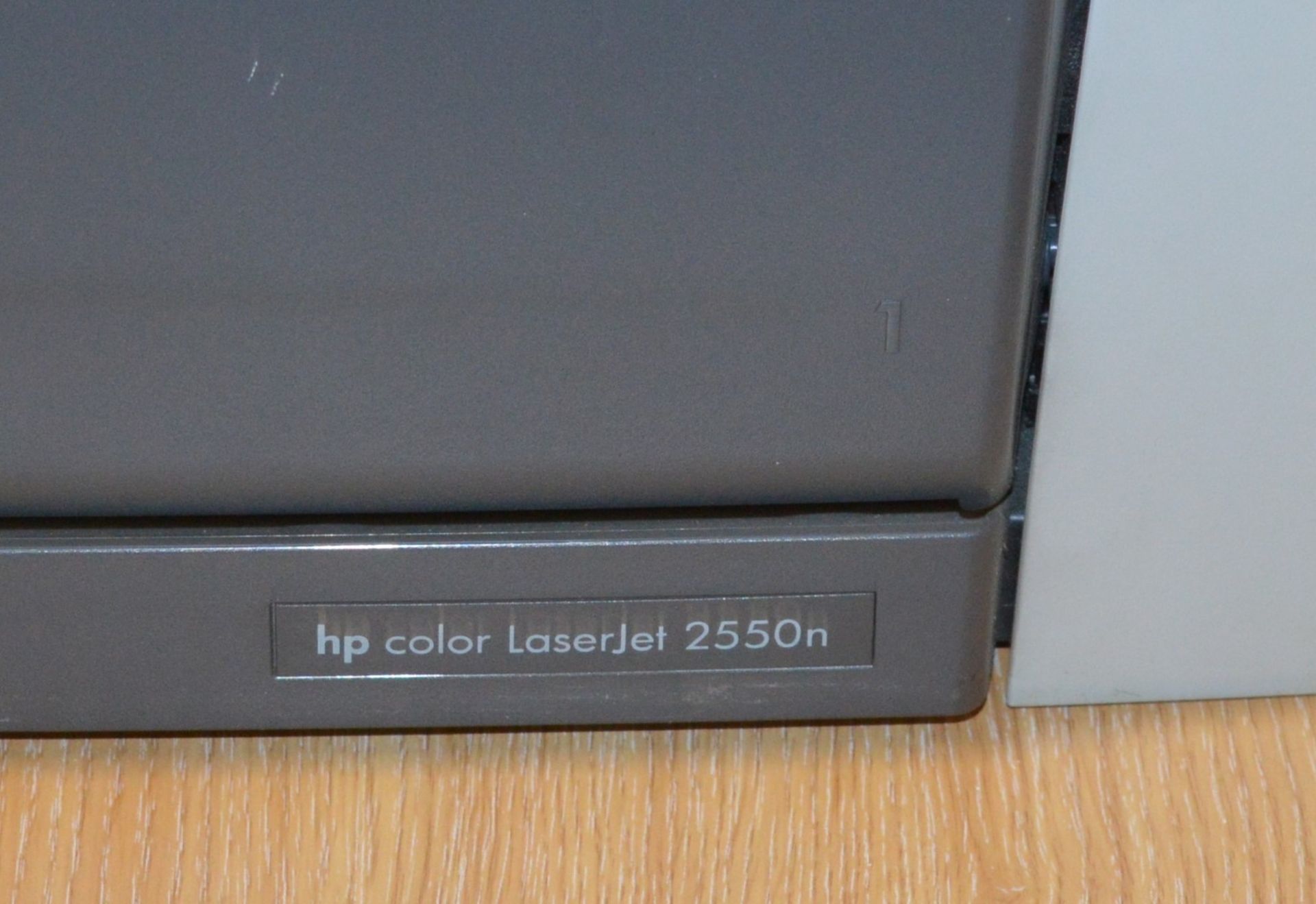 1 x HP Colour Laserjet Office Printer - Model 2550n - From Working Office Environment - Quickly - Image 2 of 3