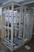 2 x Server Cabinet Enclosures - H215 x W80 x D100 cms - Includes Fronts But No Backs or Sides -