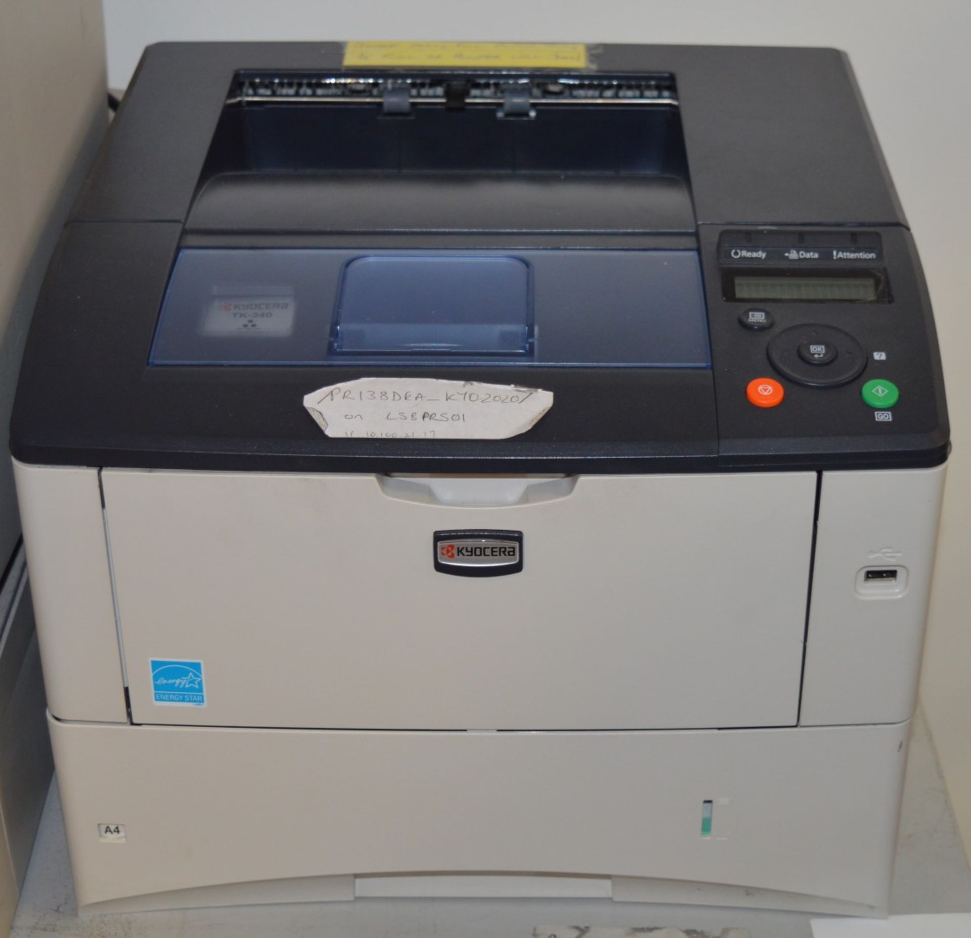 1 x Kyocera Mita Mono Laser Printer - Model FS-2020D - From Working Office Environment - Quickly