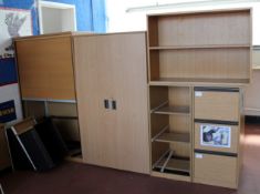 1 x Assorted Collection of Office Furniture - Includes Two Large Storage Cabinets, One Small Storage