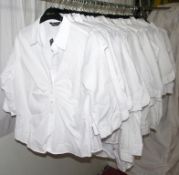 55 x Items Of Assorted Women's White Shirts – Box418 – Various Smart Designs - Sizes Range From