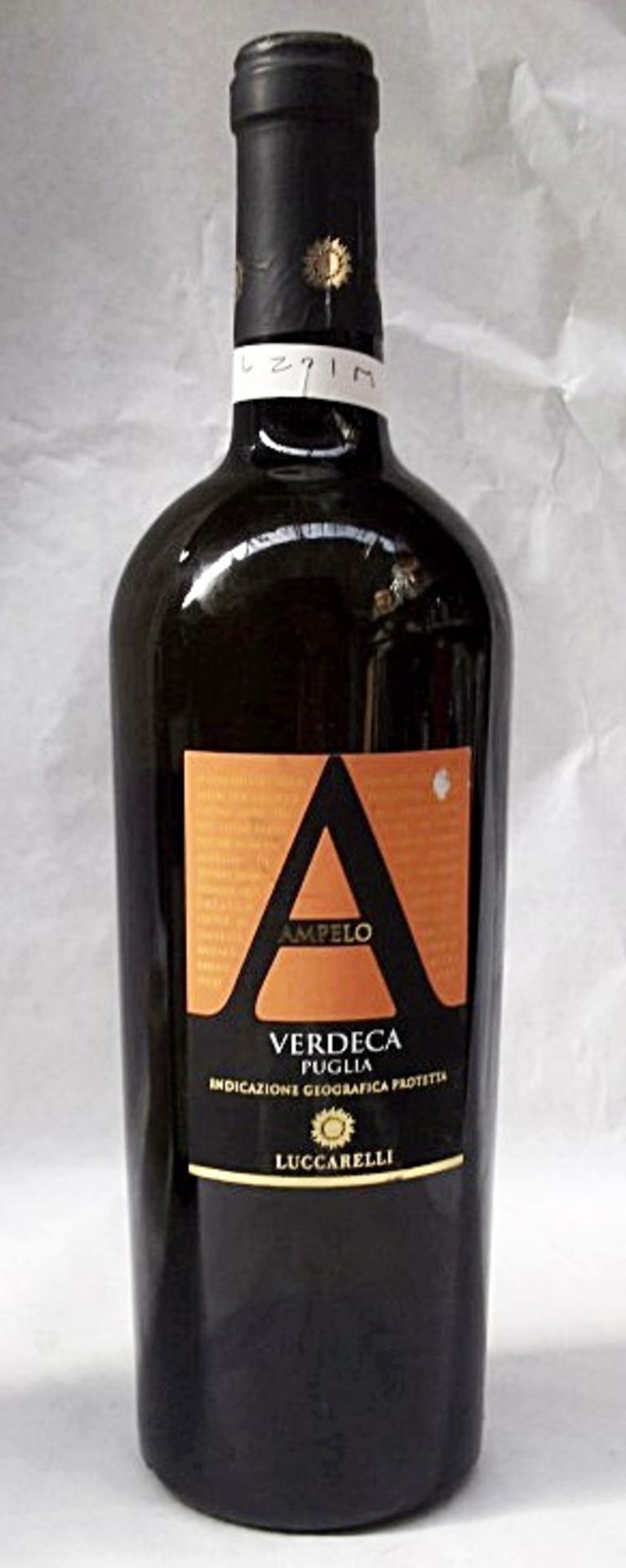 1 x Luccarelli Ampelo Verdeca Puglia IGT, Italy – 2012 - Bottle Size 75cl - Volume 12% - Ref W1080 -