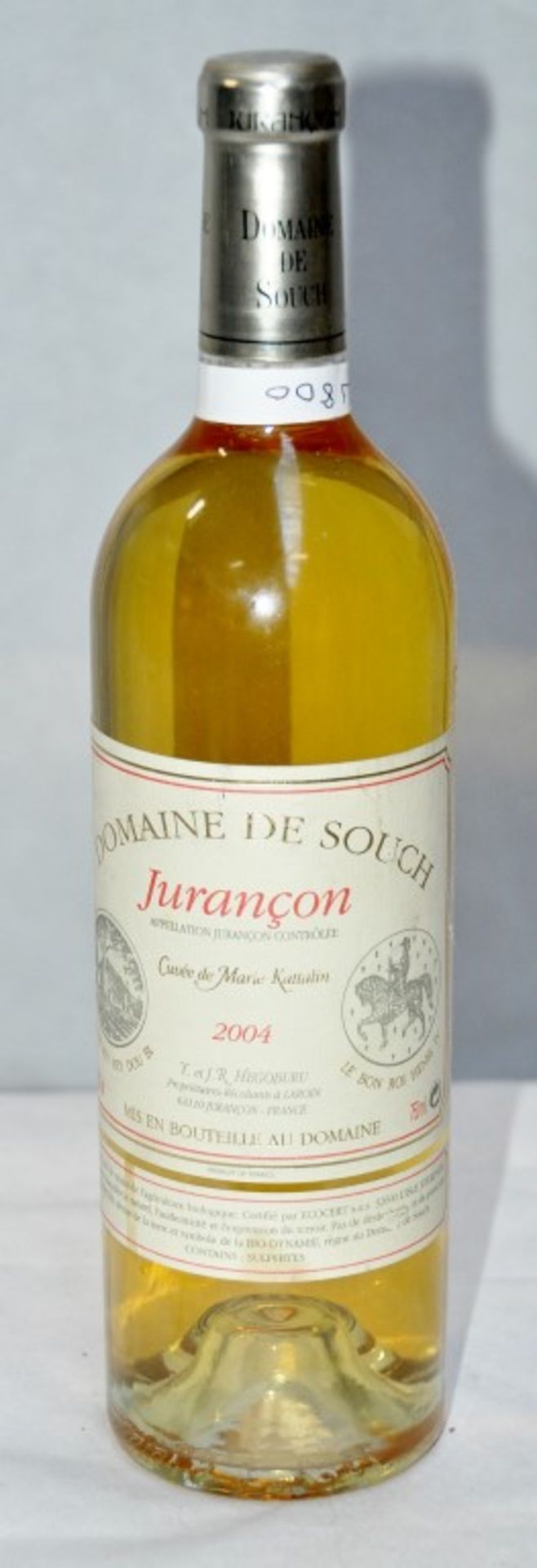 1 x Domaine de Souch Cuvee Marie Kattalin, Jurancon, France – 2004 - Volume 12.5% - 75cl – Ref