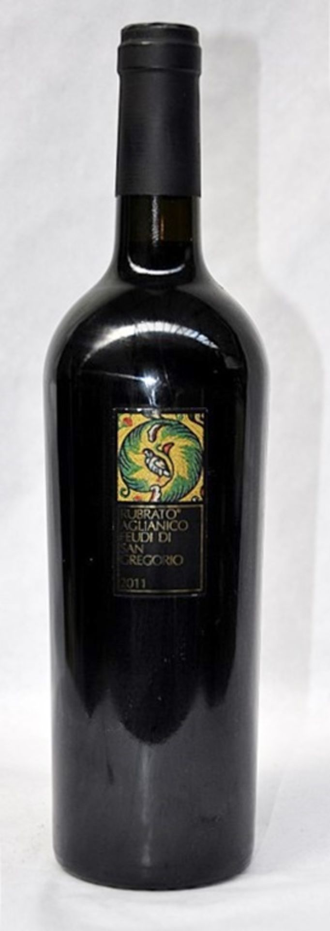 1 x Feudi Di San Gregorio Rubrato Aglianico Red Wine - Italian Wine - Year 2011 - Bottle Size 75cl -