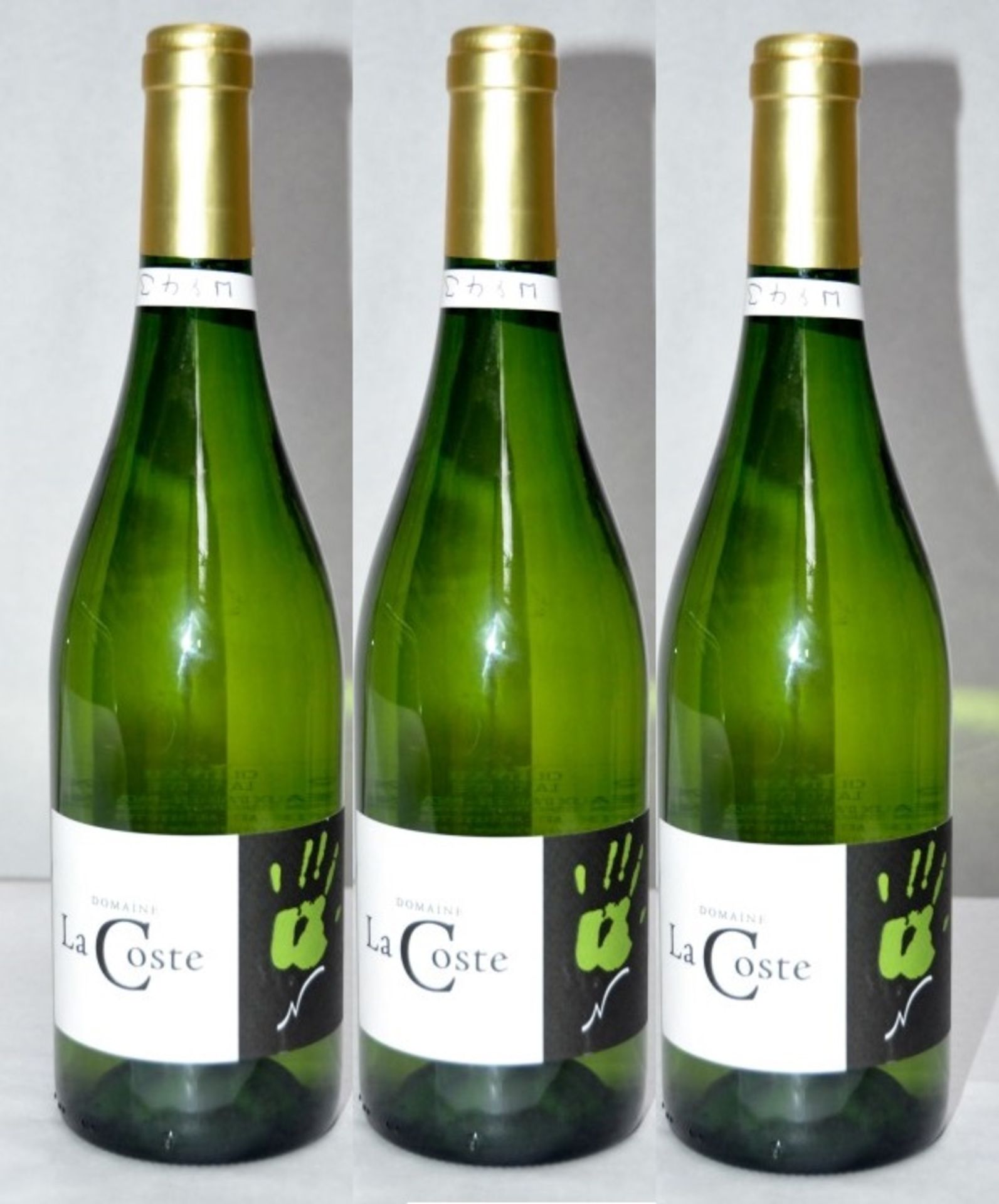 3 x Domaine La Coste White Wine - French - Year 2012 - Bottle Size 75cl - Volume 12% - Ref W843/