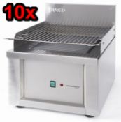10 x Burco SYNG01 Fat Atomising Synergy Char Grills - Stainless Steel – New & Boxed – CL053 –