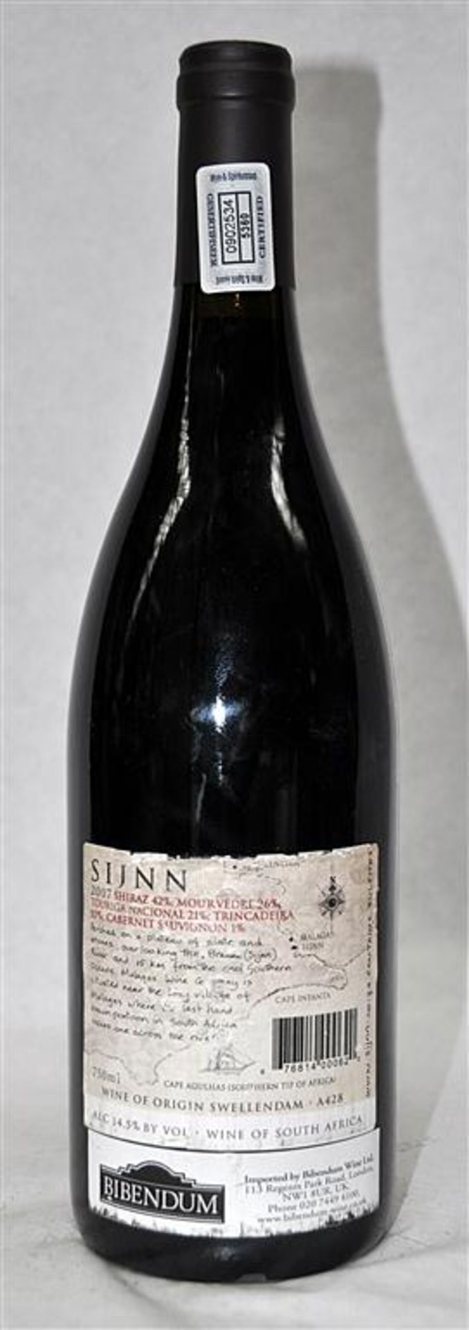 1 x De Trafford Sijnn Red, Swellendam, South Africa - 2007 - Bottle Size 75cl - Volume 14.5% - Ref - Image 3 of 3