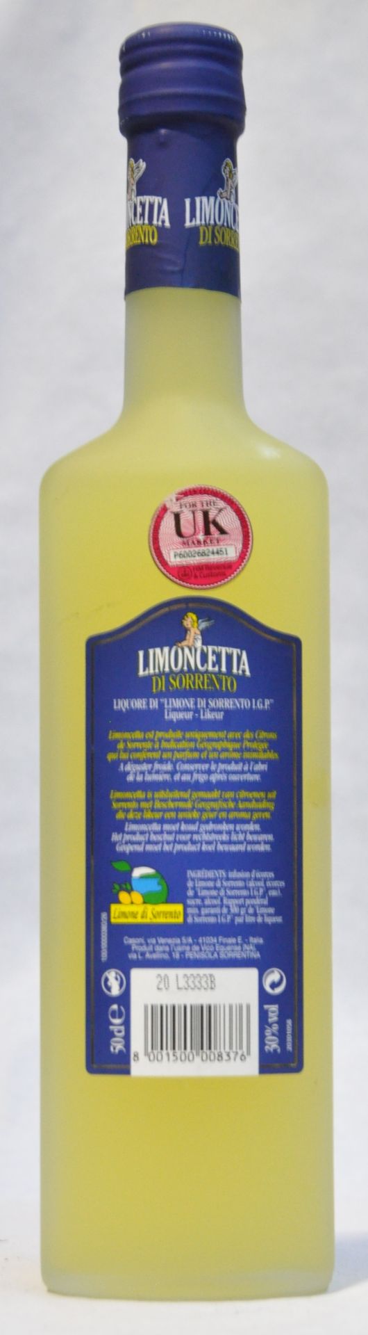 1 x Limoncetta Di Sorrento Italian Liqueur - 50cl Bottle Size - 30% Volume - Ref W1187 - CL101 - - Image 2 of 2
