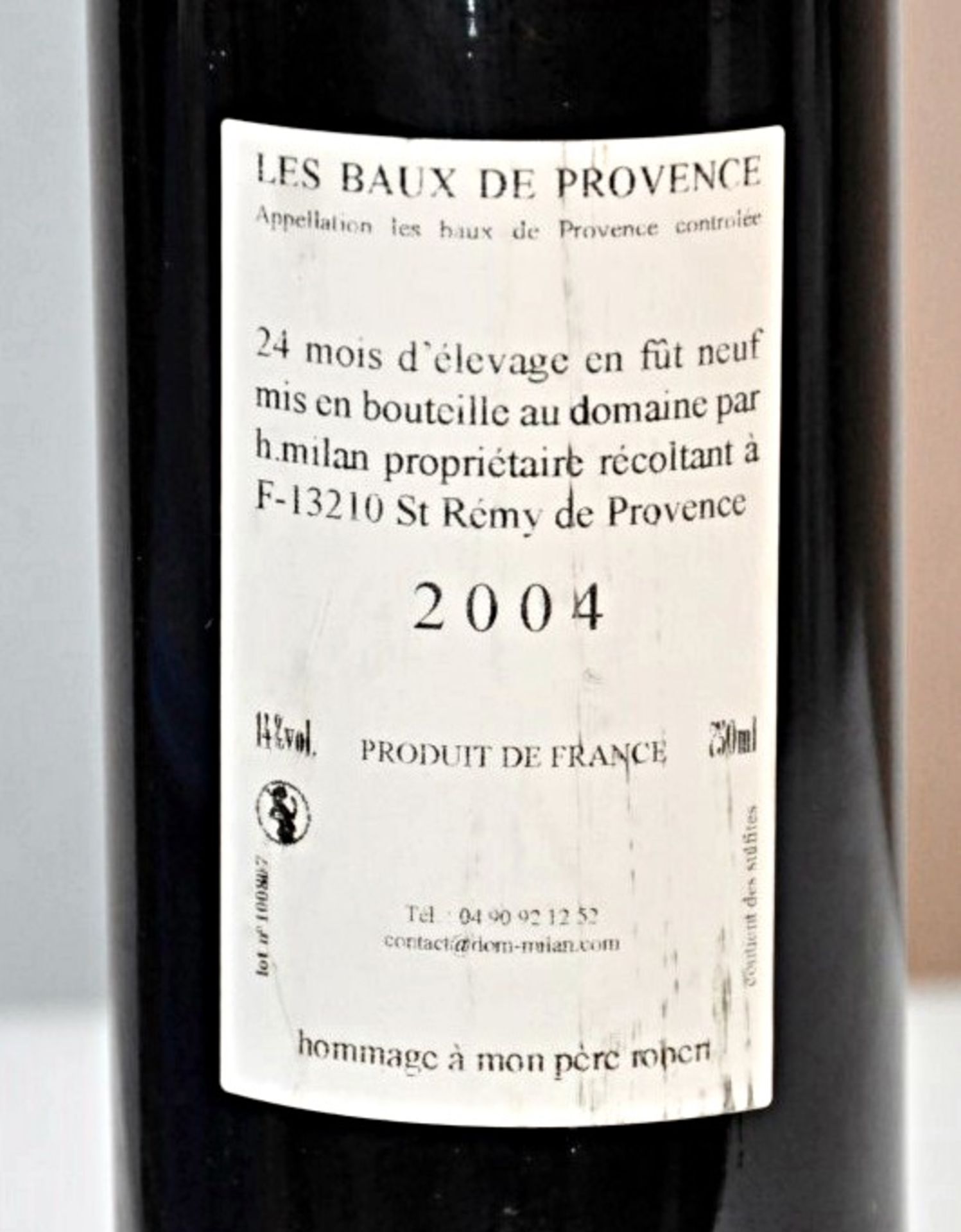 2 x Clos Milan Ultime Red - Henri Milan, Provence – French Wine – 2004 – 75cl Bottle - Volume - Image 2 of 3