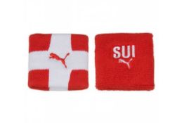 50 x Puma Retro Sports Wristbands - SUI Switzerland - Official Puma Stock - Brand New in Packets -
