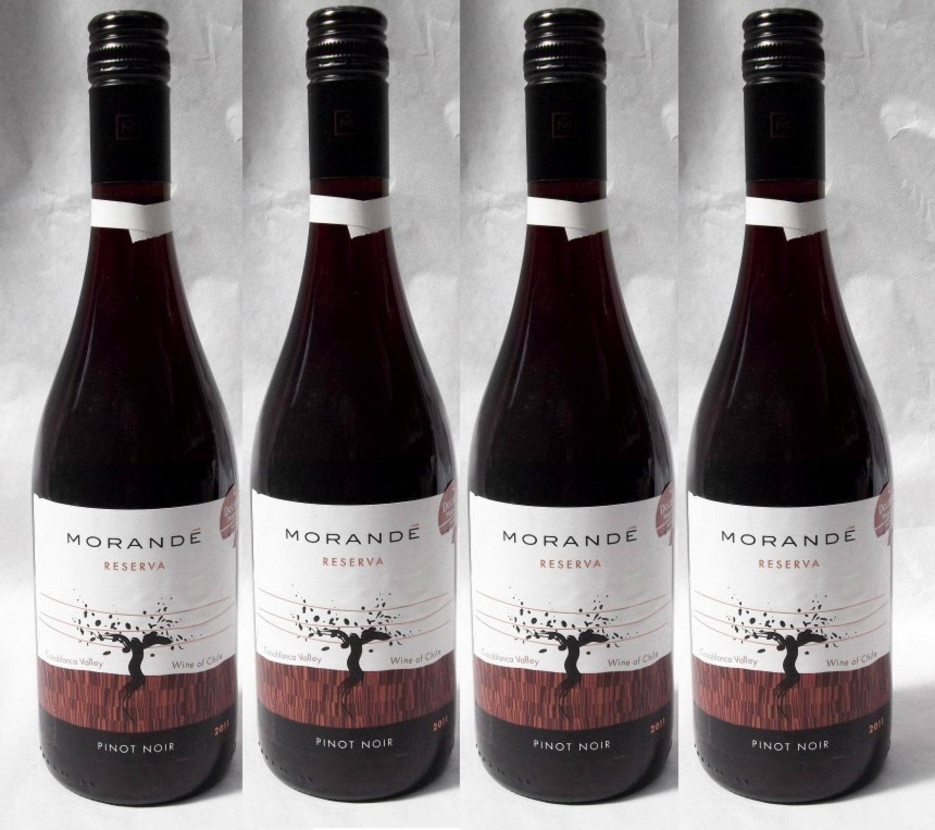 4 x Morande Gran Reserva Pinot Noir, Casablanca Valley, Chile - Year 2011 - Bottle Size 75cl -