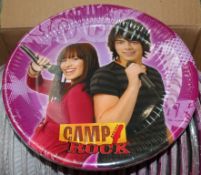 50 x Packs Of Disney Camp Rock Paper Plates - Each Pack Contains 10 x 23cm Plates - RRP £3.50 Per