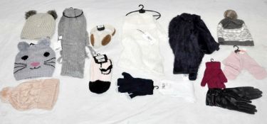 Approx 100 x Items Of Assorted Women's / Girls WINTER Fashion Accessories – Box2058 – Includes Hats,