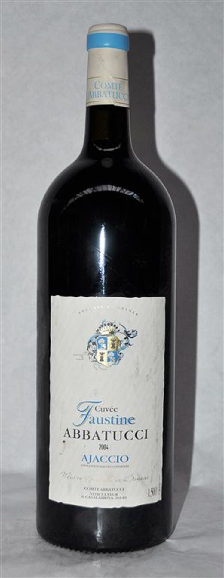 1 x Cuvee Faustine Abbatucci Ajaccio Red Wine - French - 2004 - Bottle Size 150cl - Volume 12.