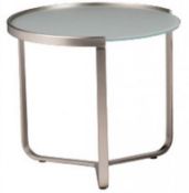 1 x Chelsom "Clara" Round Side / Lamp Table - Ex-Display With Mild Wear & Tear – CL011 - Location: