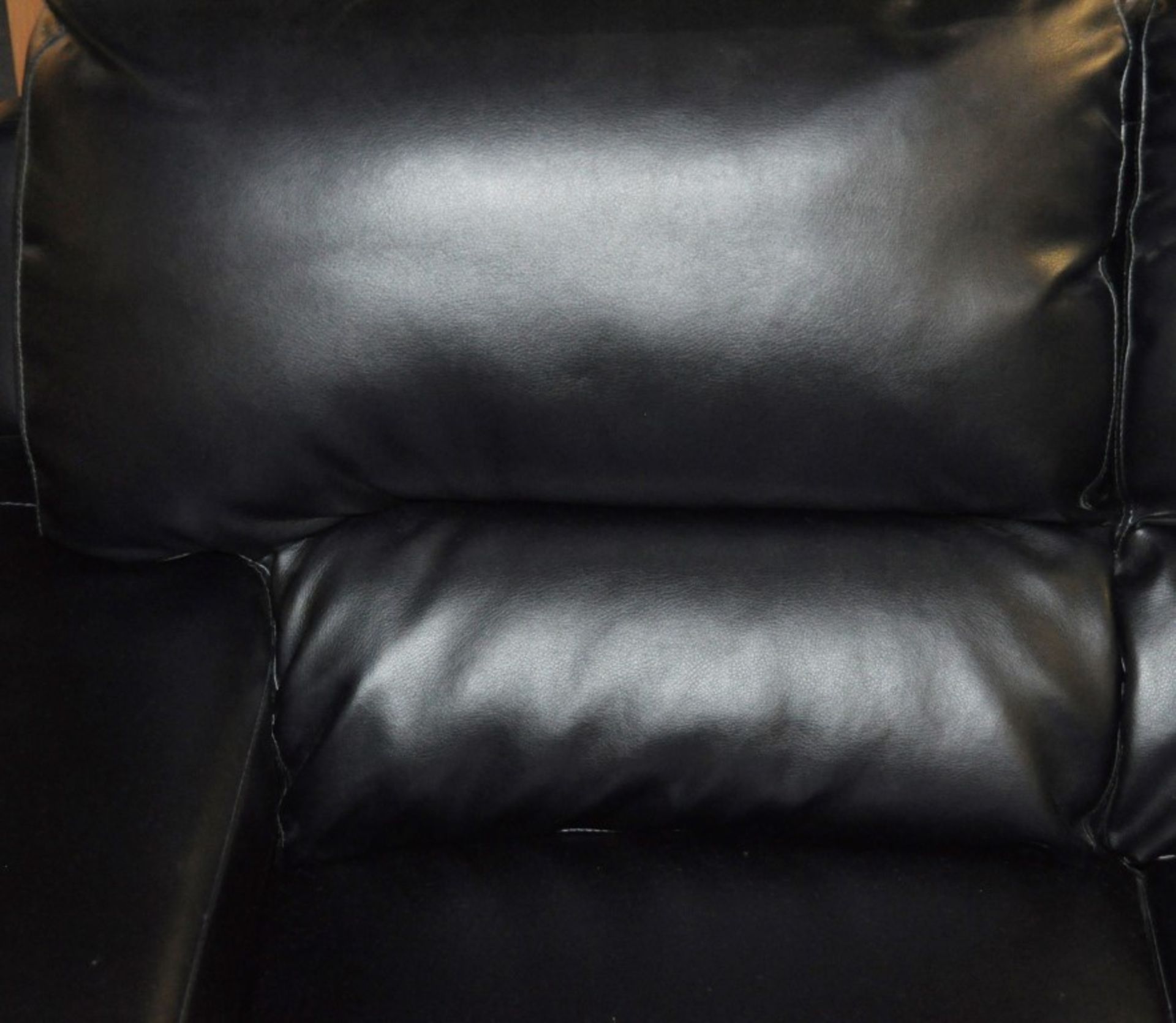 1 x Black 3 & 2 Seater Sofa Harry Suite Designed by Mark Webster – Ref : CH151 - Arms Fold Over - Image 3 of 6