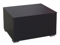 1 x Suze Dark Brown Bedside Cabinet with Drawer - Brand New & Boxed - CL112 - Location: Blackburn