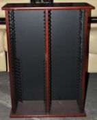 1 x Red Mahogany DVD Housing & Display Unit – Holds up-to 60 Individual DVD's – Design by Mark