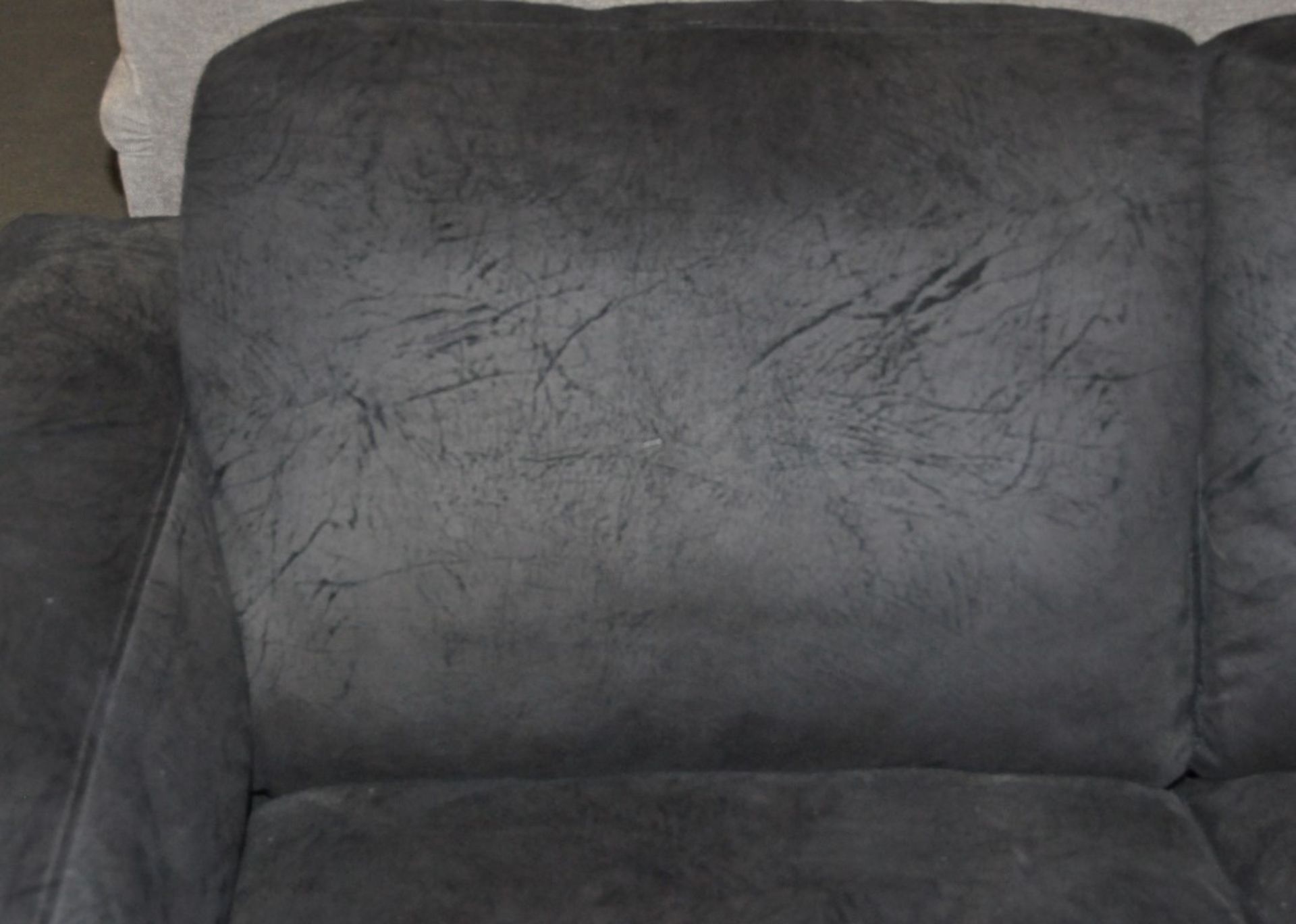 1 x Valetta Crackle Fabric Sofa – Dimension : 170x100x80cm – Ex Display - CH281 - CL050 – Location : - Image 3 of 6