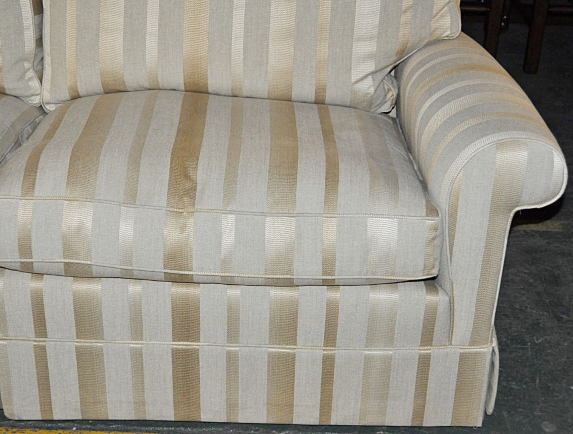 1 x 3 Seater & 2 Seater Luxury Sofa Set by Duresta – Comes in a Lewis Stripe – Fantastic Quality - Image 2 of 3