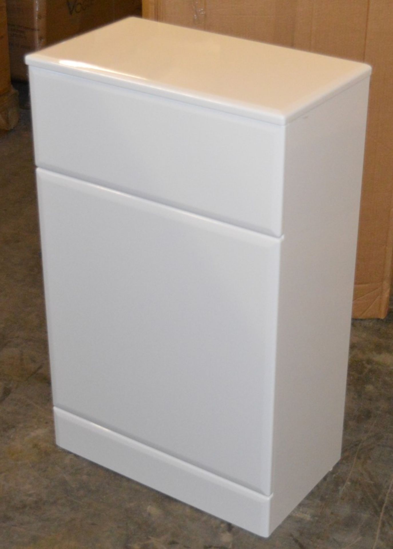 10 x Venizia BTW Toilet Pan Units in Gloss White With Concealed Cisterns - 500mm Width - Includes - Image 3 of 4