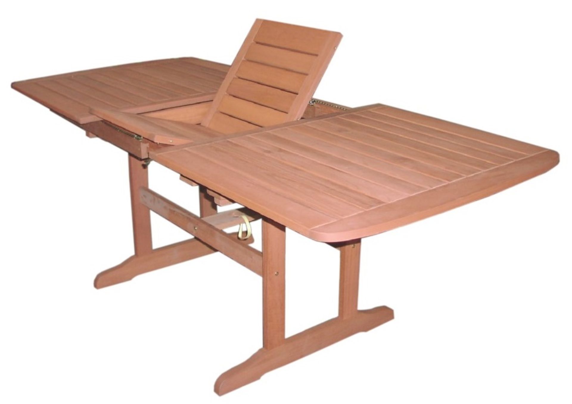 5-Piece Garden Furniture Set Includes 1 x Table Extending (Rectangular) & 4 x Armchairs - Made - Image 2 of 2