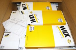 **Pallet Job Lot** Approx 61 x Assorted "Wix" Air & Pollen Filters – Wix080 – 2 Different Models