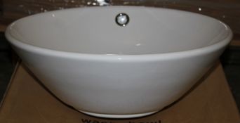 1 x Vogue Bathrooms Round Vanity Wash Bowl - Brand New Boxed Stock - CL034 - Pallet 188 - 1VPGB1 -