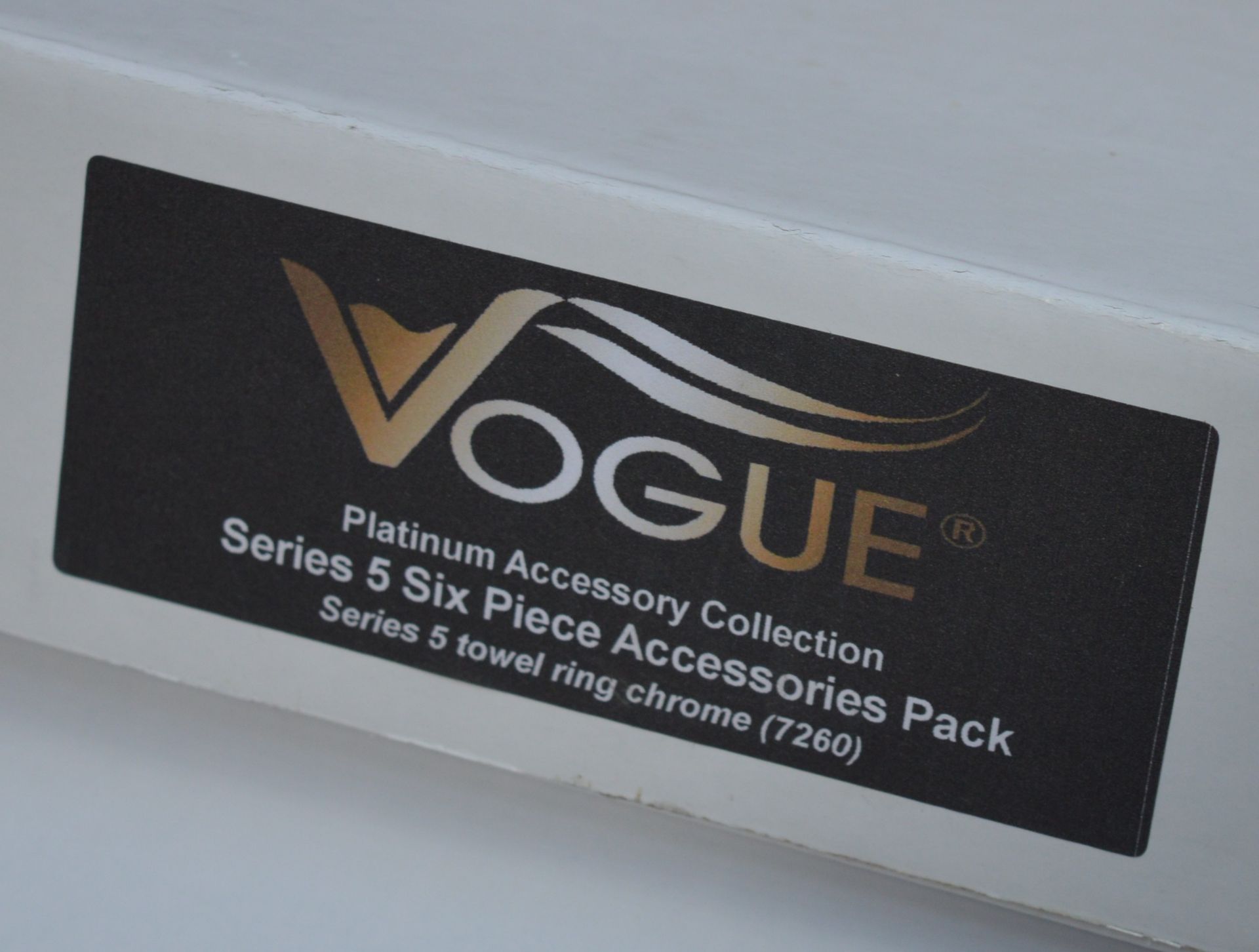 1 x Vogue Series 5 Six Piece Bathroom Accessory Set - Includes WC Roll Holder, Soap Dispenser, - Image 3 of 7