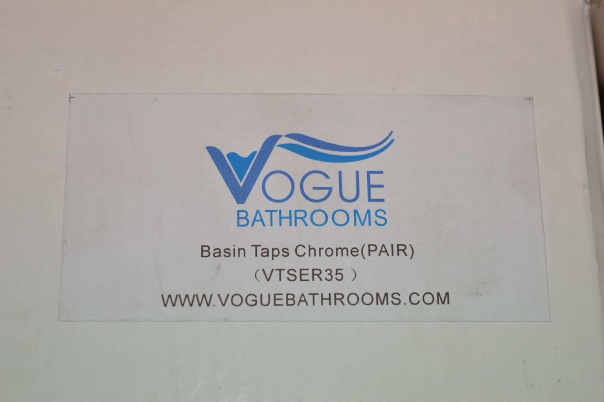 1 x Vogue Series 3 Sink Basin Taps in Chrome (Pair) - Modern Bath Mixer Tap in Bright Chrome - - Image 4 of 9