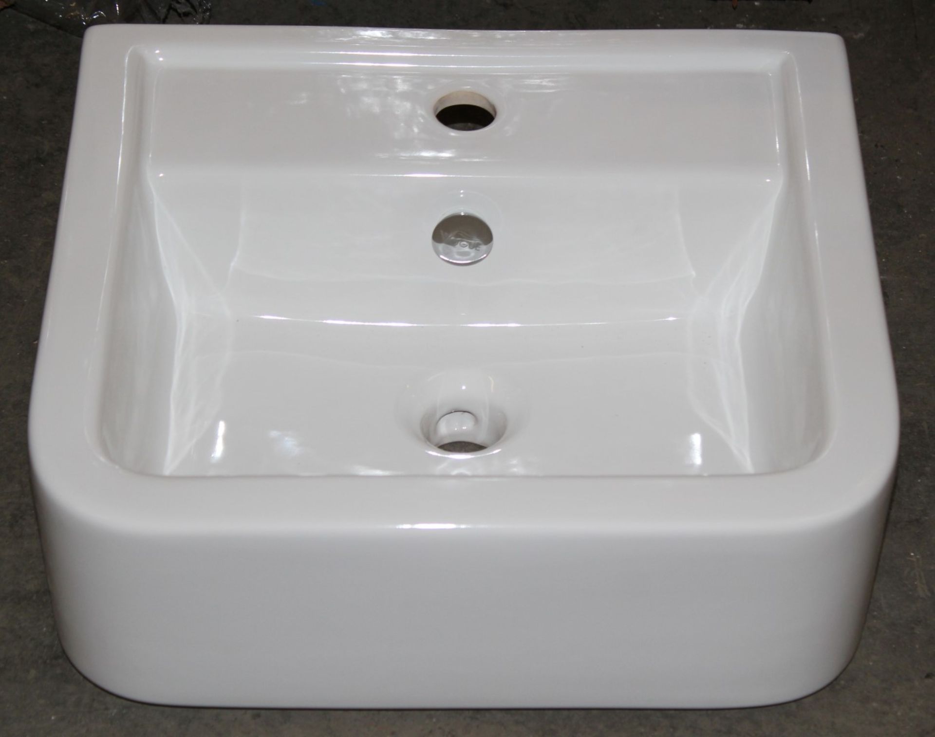 20 x Vogue Bathrooms OPTIONS Single Tap Hole SEMI RECESSED SINK BASINS - 450mm Width - Brand New - Image 2 of 2