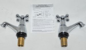1x Set of Two Bath Taps - Used Commercial Samples – Boxed in Good Condition - Model : K01 – Plumbing
