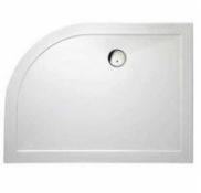 1 x Slimstone Low Profile Offset Right Hand Quad Shower Tray - Vogue Bathroom - Brand New Sealed