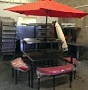 1 x Red and Black Patio Set -  More Pictures & Information To Follow - CL116 - Penrith, CA11