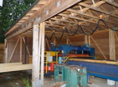 1 x Large Purpose Built Canopy Shed - Super Chord Purlin Construction With OSB Felted Roof -