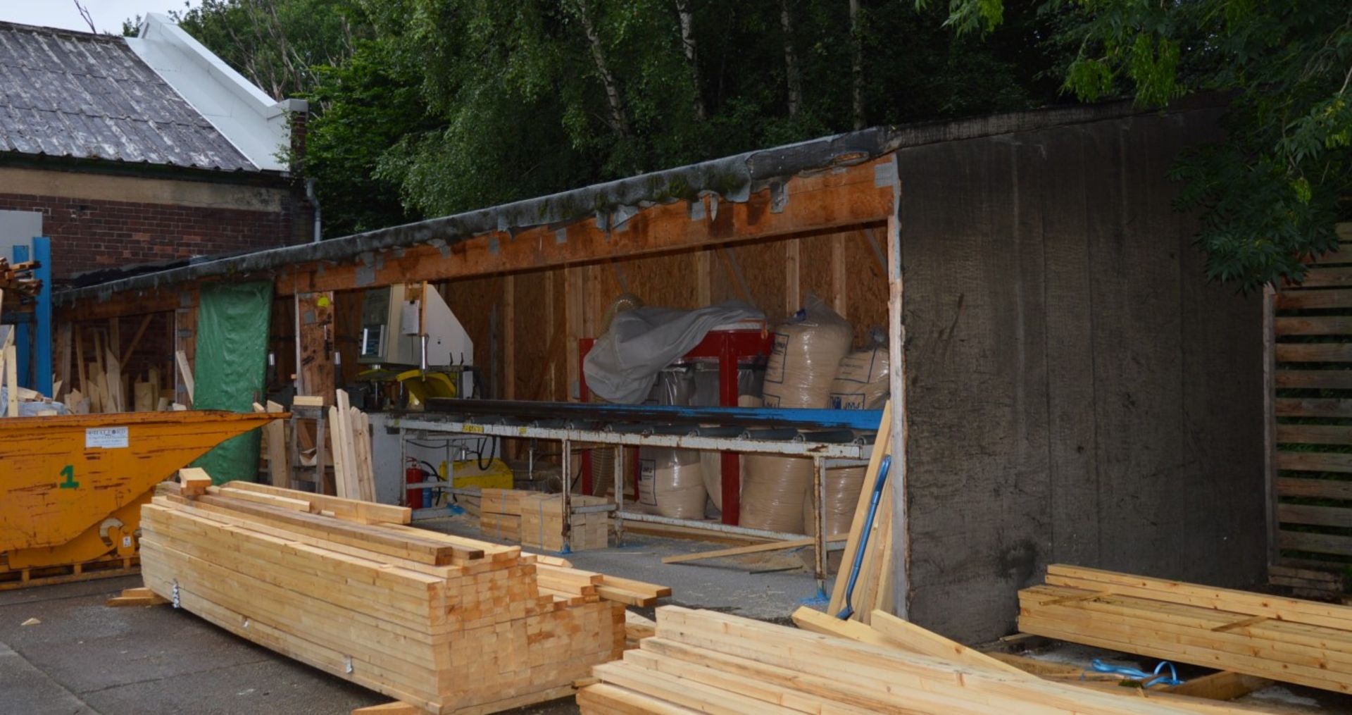 1 x Large Purpose Built Canopy Shed - Super Chord Purlin Construction With OSB Felted Roof - buyer - Image 2 of 7