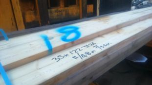 14 x Pieces of Unused TR26 Grade Timber - Size: 35 x 122 - Includes 11 x 4.8m and 3 x 3.6m Lengths -