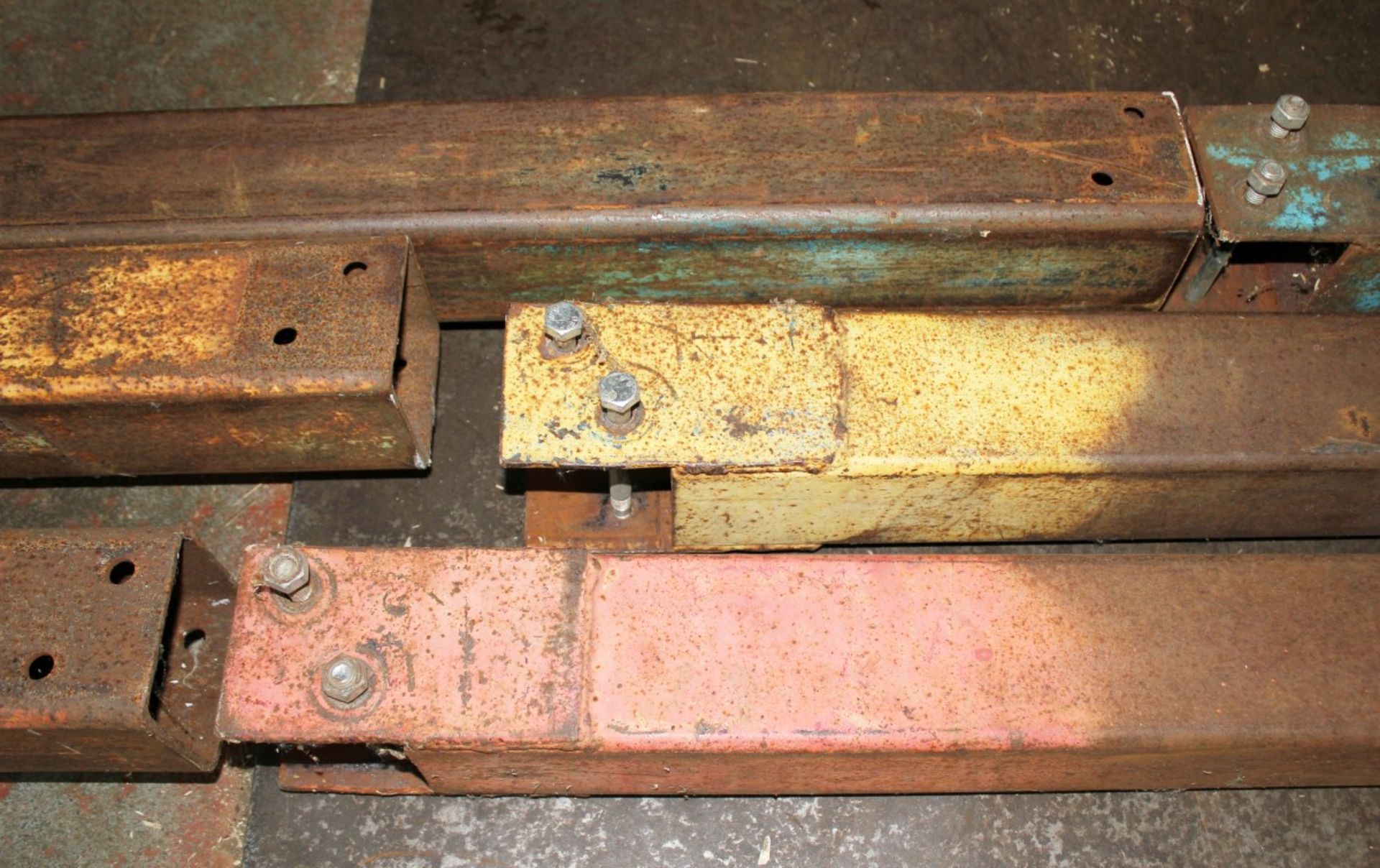 6 x Steel Box Sections - 4 x 4 Inch - 3.8 Meter In Length - CL151 - Ref R003 - Location: Manchester - Bild 3 aus 5