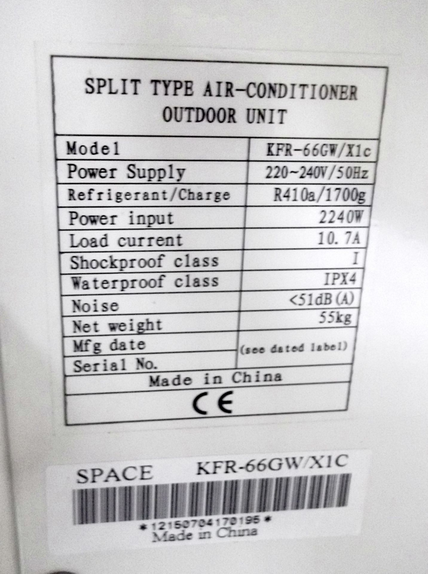 1 x TOSHIBA compressor KFR66GW - Easy Install Split Air Conditioning System With Copper Fittings - - Bild 4 aus 15