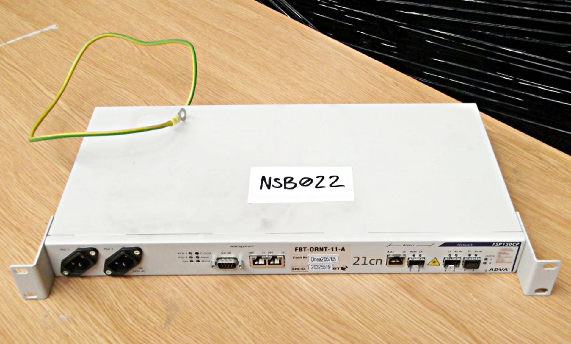 1 x Adva FSP150CP Gigabit Ethernet Optical Fibre Access Device - Ref NSB022 - Recently Removed