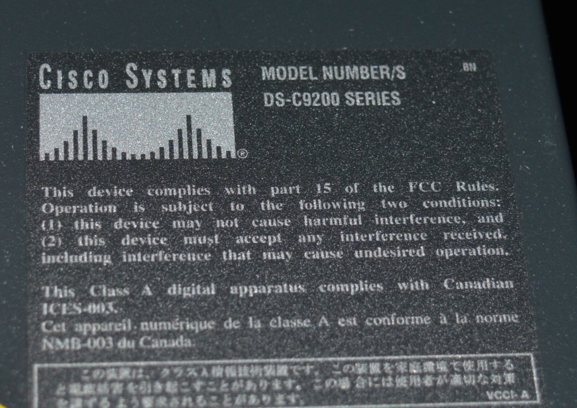 1 x Cisco Systems MDS 9216 DS-C9200 Series Multiservice Fabric Switch - Includes 14 GBIC - Image 2 of 8