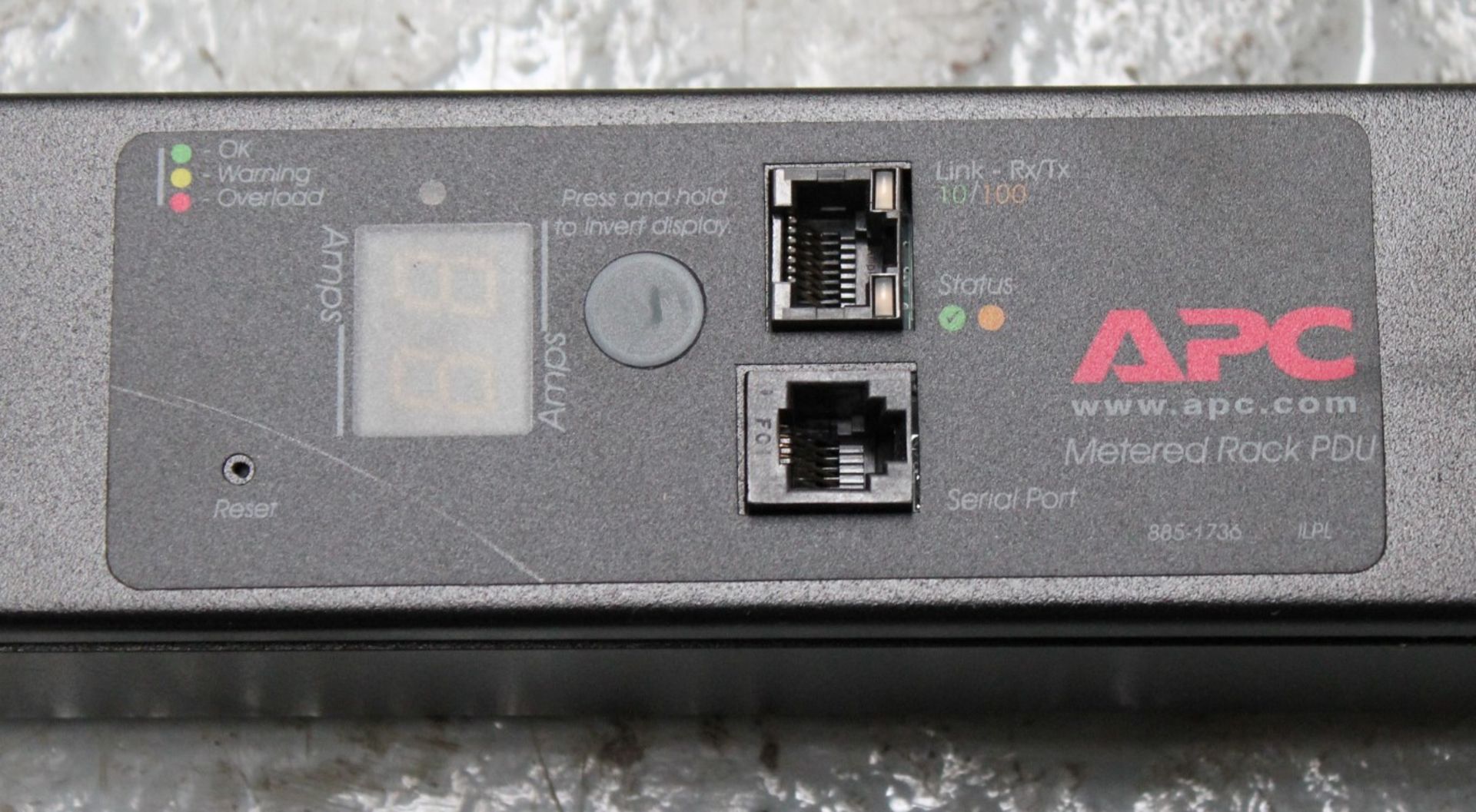 1 x APC Metered Rack PDU - Model AP7852 - 230V 16A - Features 24 Output Connectors - CL106 - Removed - Image 2 of 5