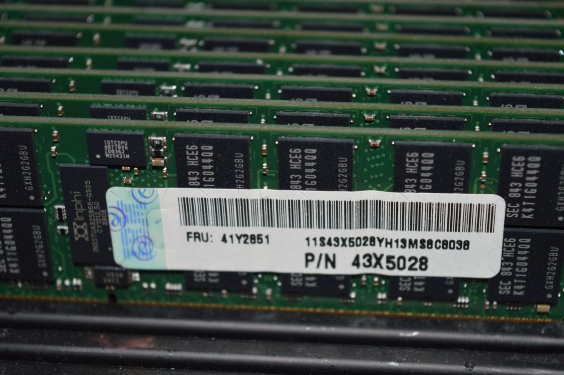 10 x Samsung 4GB PC2-5300 DDR2-667MHz ECC Reg CL5 240Pin SERVER DIMM Ram Modules - Part No: - Image 3 of 3